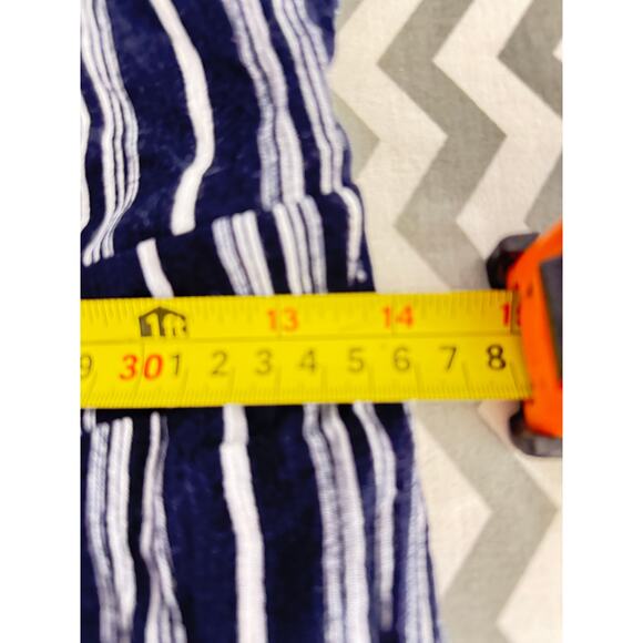 Altar’d State Women’s Black & White Striped Jumpsuit Size Medium - Picture 2 of 4